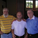 Richard with good friends Doug Gorman (L) and Bruce Samboy (R)