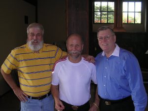 Richard with good friends Doug Gorman (L) and Bruce Samboy (R)