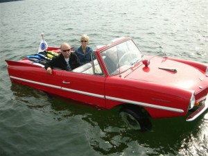 Amphi-Car on the Water
